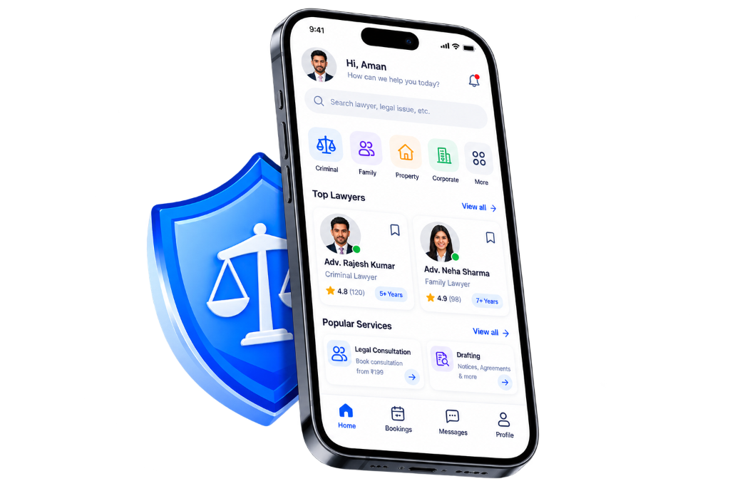 Hire Your Vakeel App Mockup